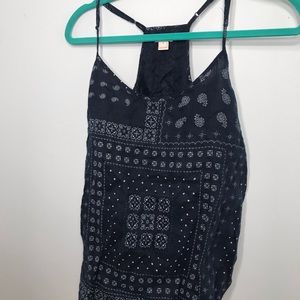 J Crew Linen Racerbank Tank